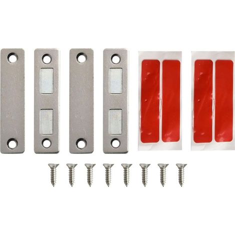 Lot de 2 fermetures magnétiques ultra-minces pour portes placard (1/5)