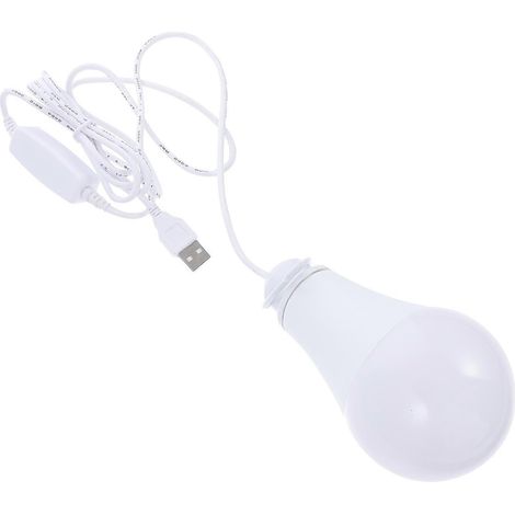 Ampoule LED USB 5V, lampe portable d'extérieur, lampe de camping, ampoule de secours (1/5)
