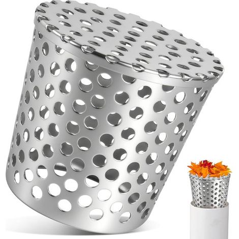 Filtro anti-intasamento in acciaio inox, filtro per foglie per tubi di scarico, protezione contro le ostruzioni, per grondaie, pluviali e fognature, misura 126 (1/5)