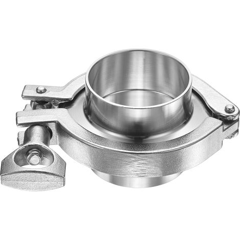 Raccord De Clamp hygiénique Raccords De Tuyaux Robustes Argent (1/5)