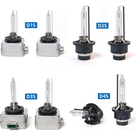 Adecuado para bombillas de faros delanteros, luces de cruce/carretera, bombillas de repuesto de xenón con base de soporte metálica (1/5)