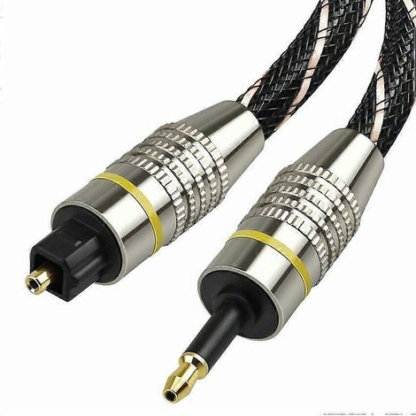 Câble audio numérique Toslink vers mini Toslink, câble optique SPDIF 3,5 mm, 5 m (1/5)