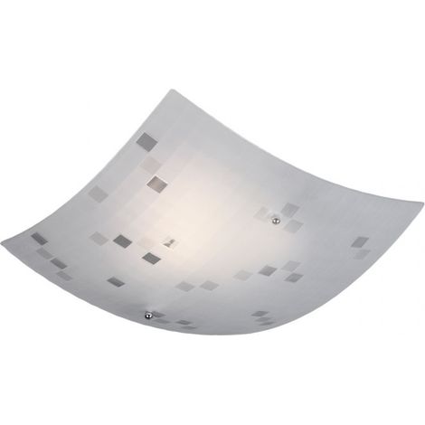 Plafonnier moderne COLINA blanc verre 30cm E27 Trio (1/5)