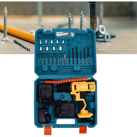 18V Lithium-Ionen-Akku-Bohrschrauber-Set, Elektroschrauber-Set (Europäischer Standard) (1/5)