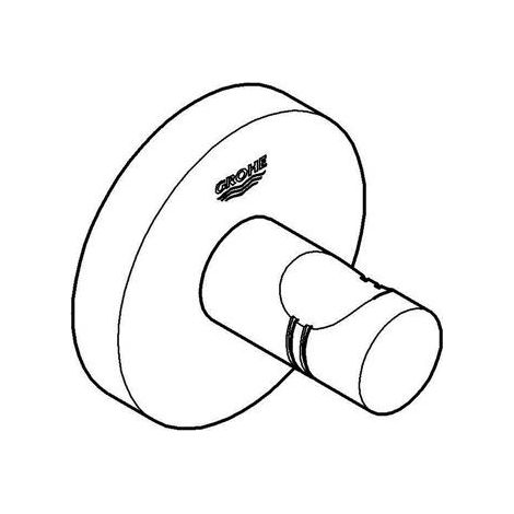 Grohe Essentials - Bademantelhaken, Dunkelgraphit 40364A01