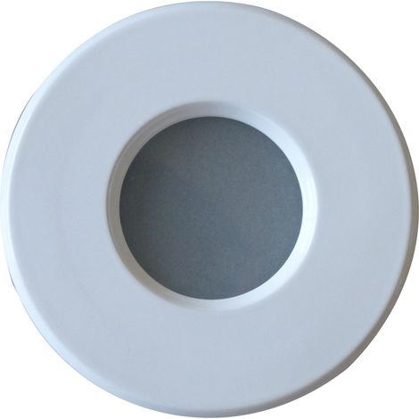 Support downlight rond blanc étanche IP65 Diam 83mm (1/2)