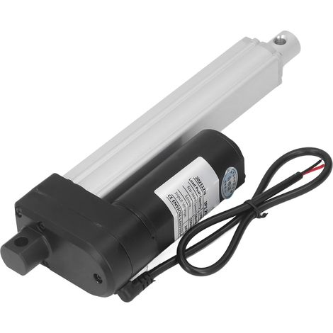 Moteur d'actionneur linéaire électrique miniature CC, actionneur linéaire haute vitesse, 1200 N, alésage de 8 mm, type à tourillon, 150 mm/5,9 pouces. (1/5)
