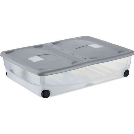 Stefanplast Box Contenitore Supermario - Trasparente/Colorato - 80x60x18 cm