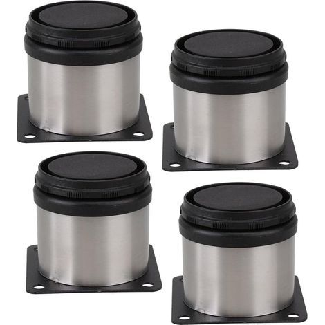 Adjustable feet - furniture feet - table feet - furniture feet - adjustable height 0-15 mm - 4 pieces - height 60 mm (1/5)