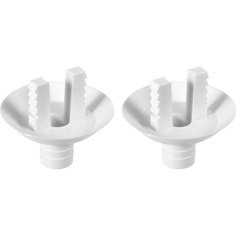 Pair Abflussrohr-Verbinder-Winkelstück für Mini-Split- und Fensterklimaanlagen, 28 mm, 2 Stück (1/4)