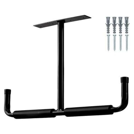 Crochet de Rangement Suspendu Robuste pour Garage, Porte-Outils Unique, présentoir avec système Suspension Utilitaire, Solution Cannes à pêche, - (1/4)