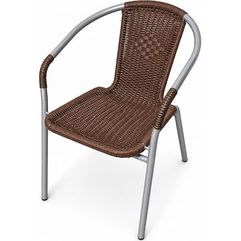 Aga Gartenstuhl RATAN Grau/Braun (1/4)