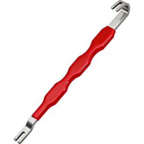 Extracteur Universel de Bornes de 19 cm Outils Demontage Garniture Auto à Poignée Antidérapante Outil Voiture pour la Réparation du Faisceau Moteur et du Câblage Électrique (Rouge) (1/5)