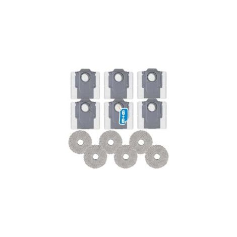 Juego de accesorios ZVD de 12 piezas para aspiradoras robot Roborock Q Revo/Qrevo S/Qrevo Master/Qrevo Curve/Qrevo MaxV/Qrevo Pro/Qrevo Slim/Qrevo Plus, con 6 bolsas para polvo y 6 mopas - Crezuo (1/4)