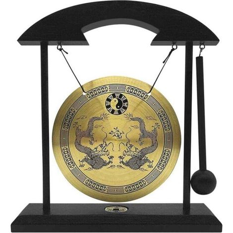 Tischgong – Feng-Shui-Ornament aus Messing, Crezuo-Crezuo