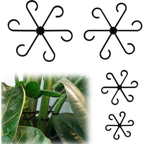 Set da 48 pezzi di supporti per steli di piante, stabilizzatori in plastica per piante rampicanti da interno, supporti riutilizzabili per piccole piante di bardana (1/5)