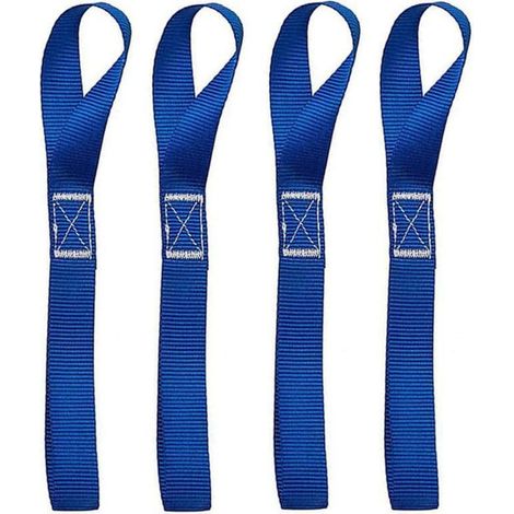 4x Zurrschlaufen 800kg Arbeitslast 25x400mm Nylon für Motorrad, ATV, Camping