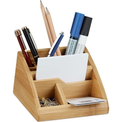 Organizzazione scrivania in bambu (1/5)