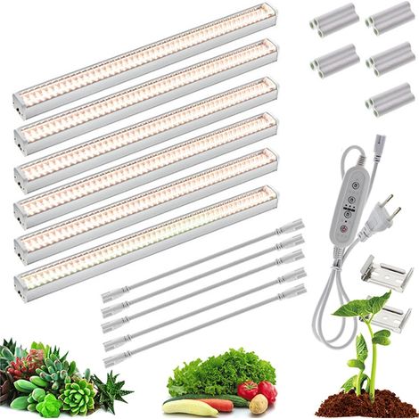 Lampe de Croissance LED Full Spectrum 6PCS 4000K – Lampe de Plante pour Plantes, Légumes et Fleurs (1/5)