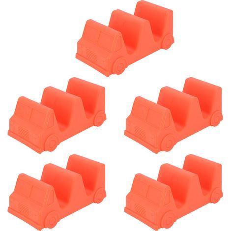 Cet ensemble de 5 supports à burritos présente un design compact en forme de voiture ondulée, ce qui le rend idéal pour les cuisines (1/5)