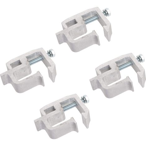 Lot de 4 mordaches de fixation rail utilitaire pour capot de camion aluminium renforcé TL-2002 (1/5)