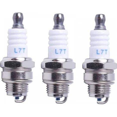 Candela L7T per motosega, tosaerba, accessori per piccoli motori compatibili con Husqvarna, NGK BPMR7A 4626, equivalente a RCJ6Y, Champion, Bosch WSR6F, confezione da 3 (1/4)