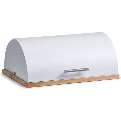 Zeller 27283 Portapane, Metallo, Bianco, 39x28x16.3 cm (1/4)