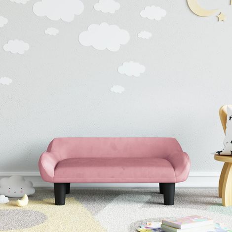 Canapé/Fauteuil Enfants Relax Salon,Sofa pour enfants rose 70x40x24 cm velours -Q2093 (1/5)