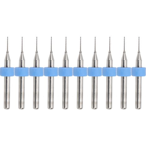 Kit de nettoyage de buses d'imprimante 3D pour circuits imprimés (10 micro-forets en carbure de tungstène, 0,5 mm)