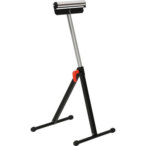 Homcom – Servante d'atelier à rouleau pliable – Support réglable 68-110 cm – Charge max. 90 kg – Métal pour terrains inégaux – Pliable et léger 3,5 kg