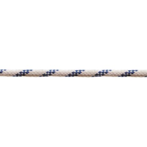 Corda in poliestere Ø 6 mm. bianco/blu 120 mt.