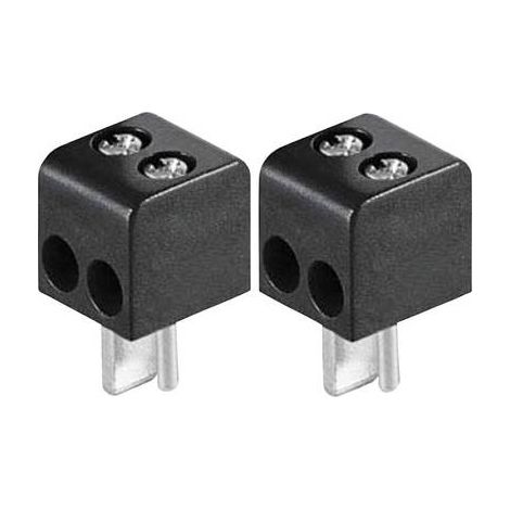 Fiche haut-parleur mâle, droit BKL Electronic 0205018 Nombre de pôles: 2 noir 2 pc(s) D26256 (1/2)