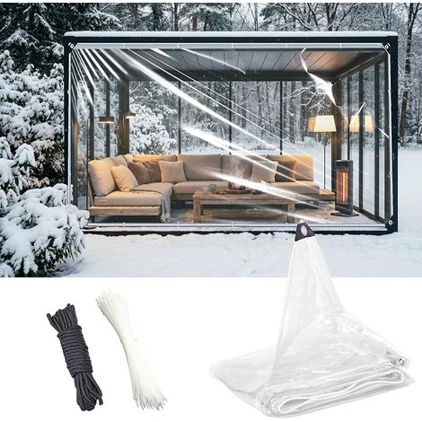 2 × 3 m PVC Tarpaulins Waterproof and Tear-resistant for Decking and Conservatory (1/5)