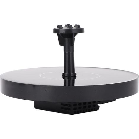 Fontaine flottante solaire imperméable silencieuse multi-buses pour bain d'oiseaux étang aquarium piscine jardin 6V en ABS et silicium monocristallin diamètre 13cm débit 210L/h kit 8 pièces (1/5)