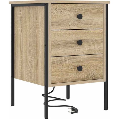 Maison Exclusive - Nachttisch Sonoma-Eiche 42 x 41 x 61 cm Holzwe