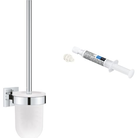 Portaescobas GROHE Start Cube cromado + GROHE QuickGlue (1/2)