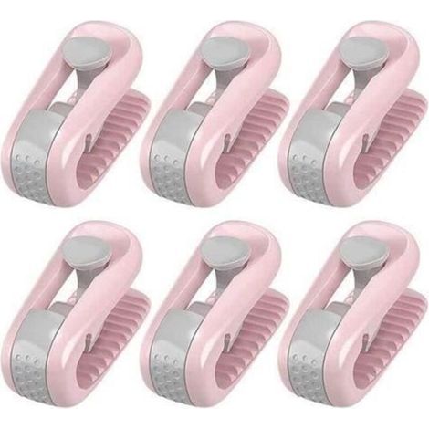 Bettdeckenclips mit rutschfester Oberfläche – Nicht spezifiziert – 6 Stück – Rosa – Synthetik – Waschbar (1/4)