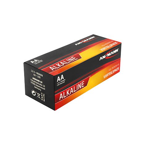 Lote de 40 pilas alcalinas de 1,5 V AA / LR6.