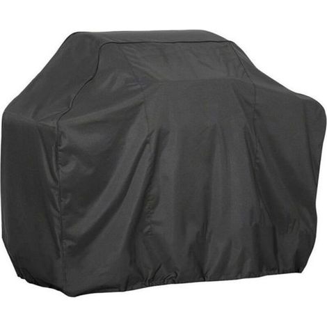 Telo protettivo per barbecue (nero) L (145x61x117 cm) - Resistente ai raggi UV - Impermeabile - Tessuto Oxford 210D