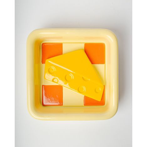Svuotatasche Decorativo 15.4x15.4x3 cm Giallo Arancio Blogo