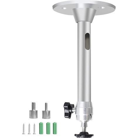 Support de Plafond pour Projecteur, Support Vidéoprojecteur Plafond Réglable Aluminium pour Mini Projecteur Appareil Photo Numérique Caméscope (1/5)