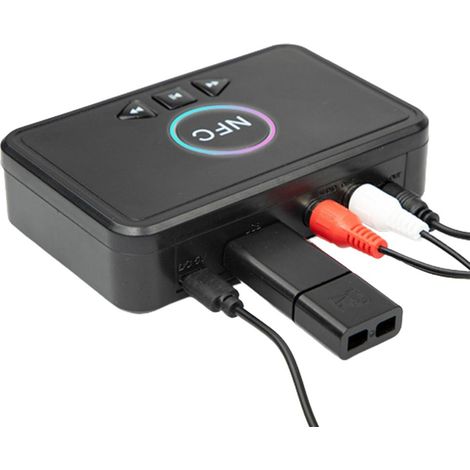 NFC-Bluetooth-5.0-Empfänger, kabelloser Stereo-Audio-Aux-Adapter für Autokopfhörer, kompatibel mit älteren Lautsprechern (1/5)
