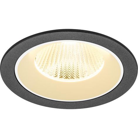 Encastré downlight NUMINOS® L intérieur 3000 K 40° IP20 rond noir / blanc - SLV - 1009778