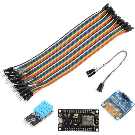 ESP8266 WiFi Starterkit mit 0,96-Zoll-Bildschirm, Sensormodul für Android-Entwicklungsboard, Komplettset (1/5)