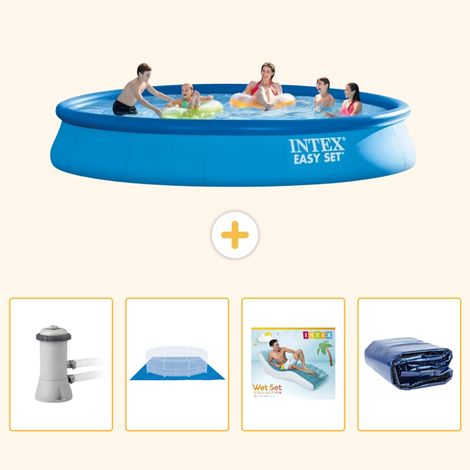Intex Piscine Easy Set Ronde - 457x84 cm - 5-pièces S345 (1/5)