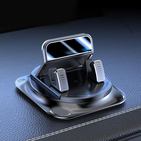 Support de téléphone rotatif à 360° pour tableau de bord de voiture - Support de téléphone portable antidérapant universel pour la plupart des voitures