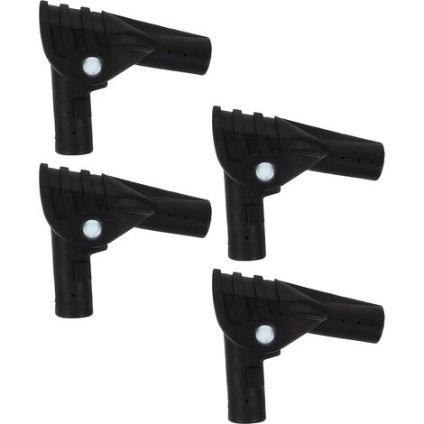 Connettori per pali da tenda in plastica nera, 4 pezzi  Diametro 11 mm, per tettoia e tenda, accessori da campeggio per riparazioni rapide (1/5)