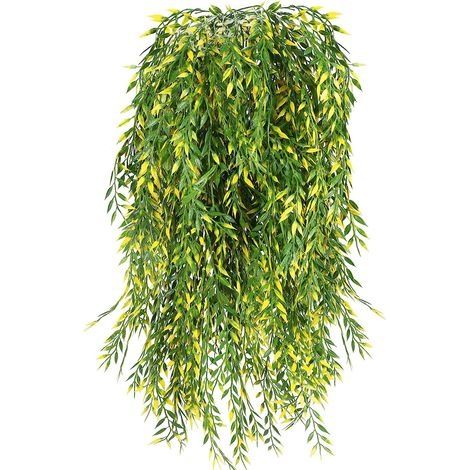Ensemble de 3 plantes artificielles suspendues fausse plante d'intérieur fausse décoration de fougère de lierre (1/5)