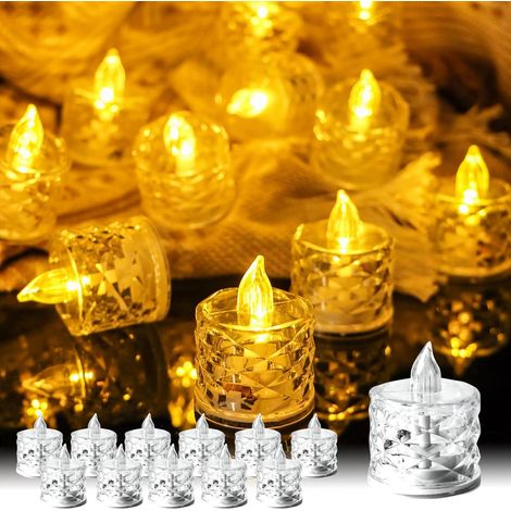 5er Set LED Kerzen, flammenlose Dekokerzen mit warmweißem Licht, batteriebetrieben, klein, perfekt für Hochzeit, Geburtstag, Party, Zuhause & Weihnachtsdekoration