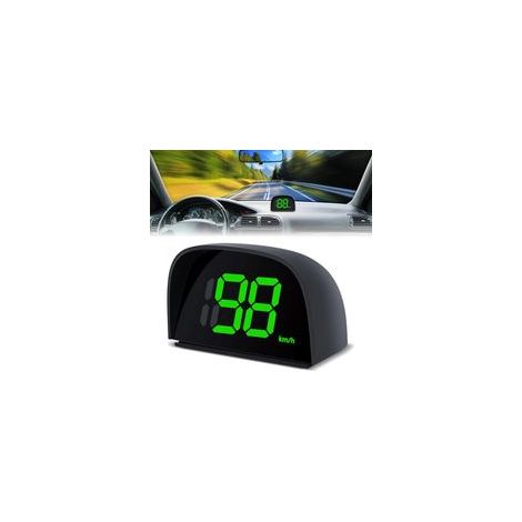 Compteur de vitesse numérique universel HUD pour voiture, moto et vélo, écran de 2 pouces, noir